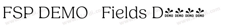 FSP DEMO   Fields D字体转换